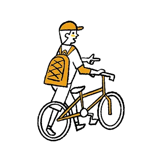 他店購入の自転車でも修理可能な説明イラスト